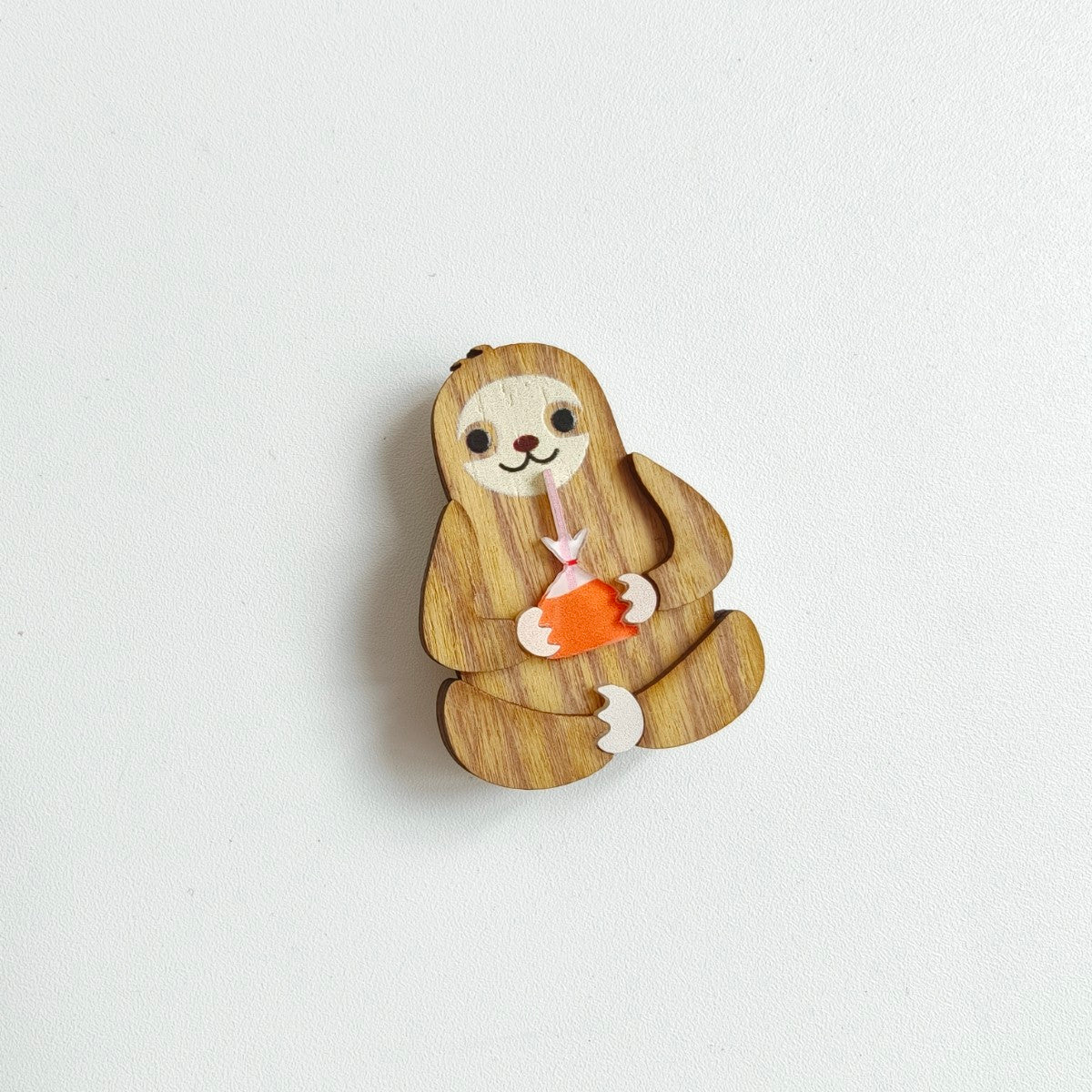 Sloth Teh Peng Brooch