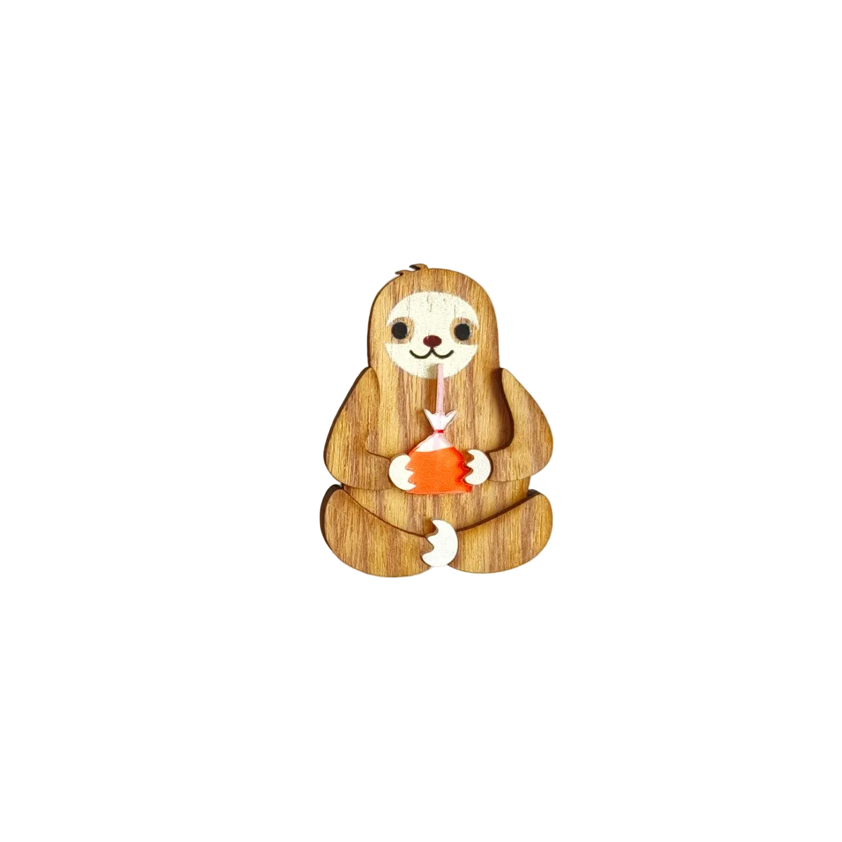 Sloth Teh Peng Brooch