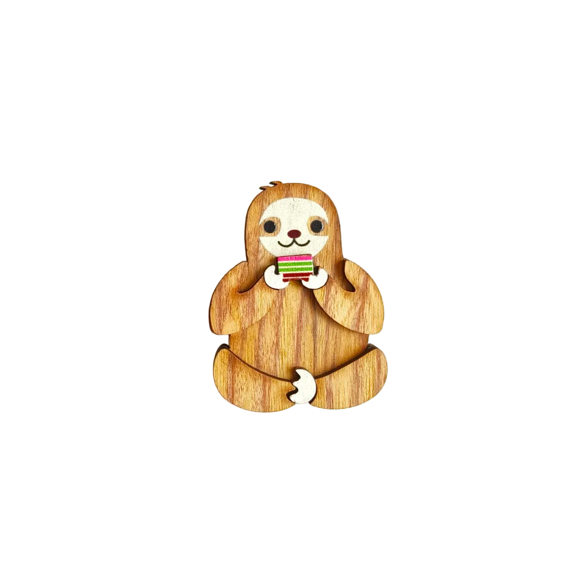 Sloth Kue Lapis Brooch