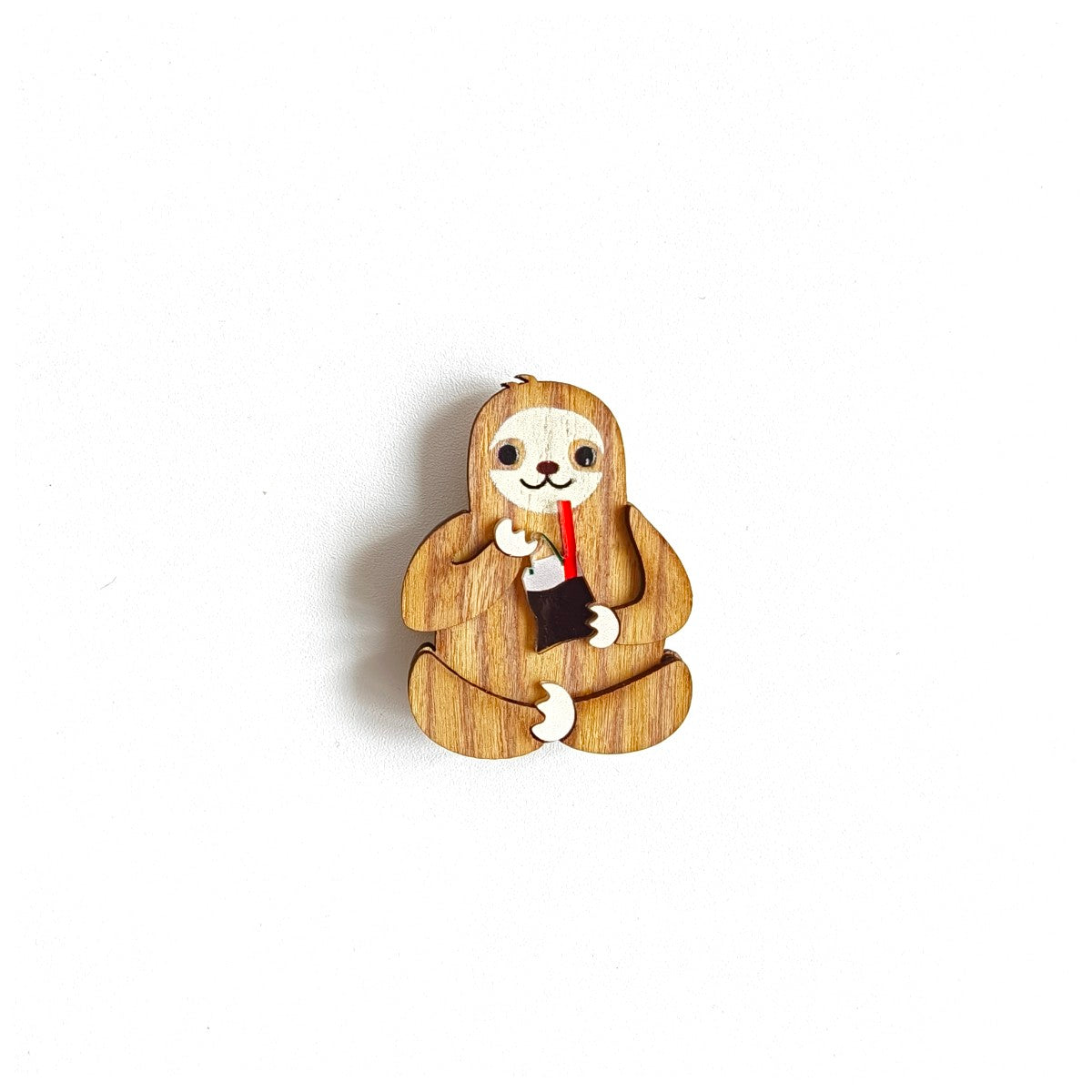 Sloth Kopi Peng Brooch