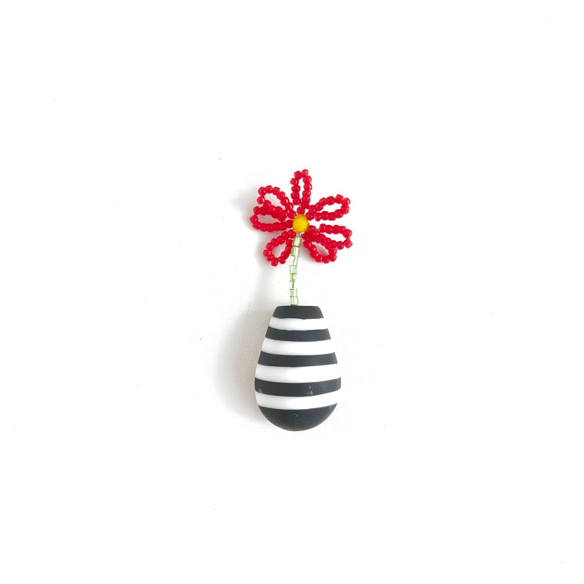 Gerbera Red Brooch