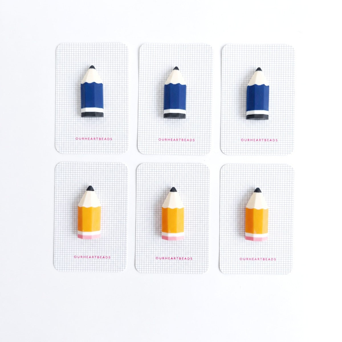 Bundle of 6 - Pencil Brooches