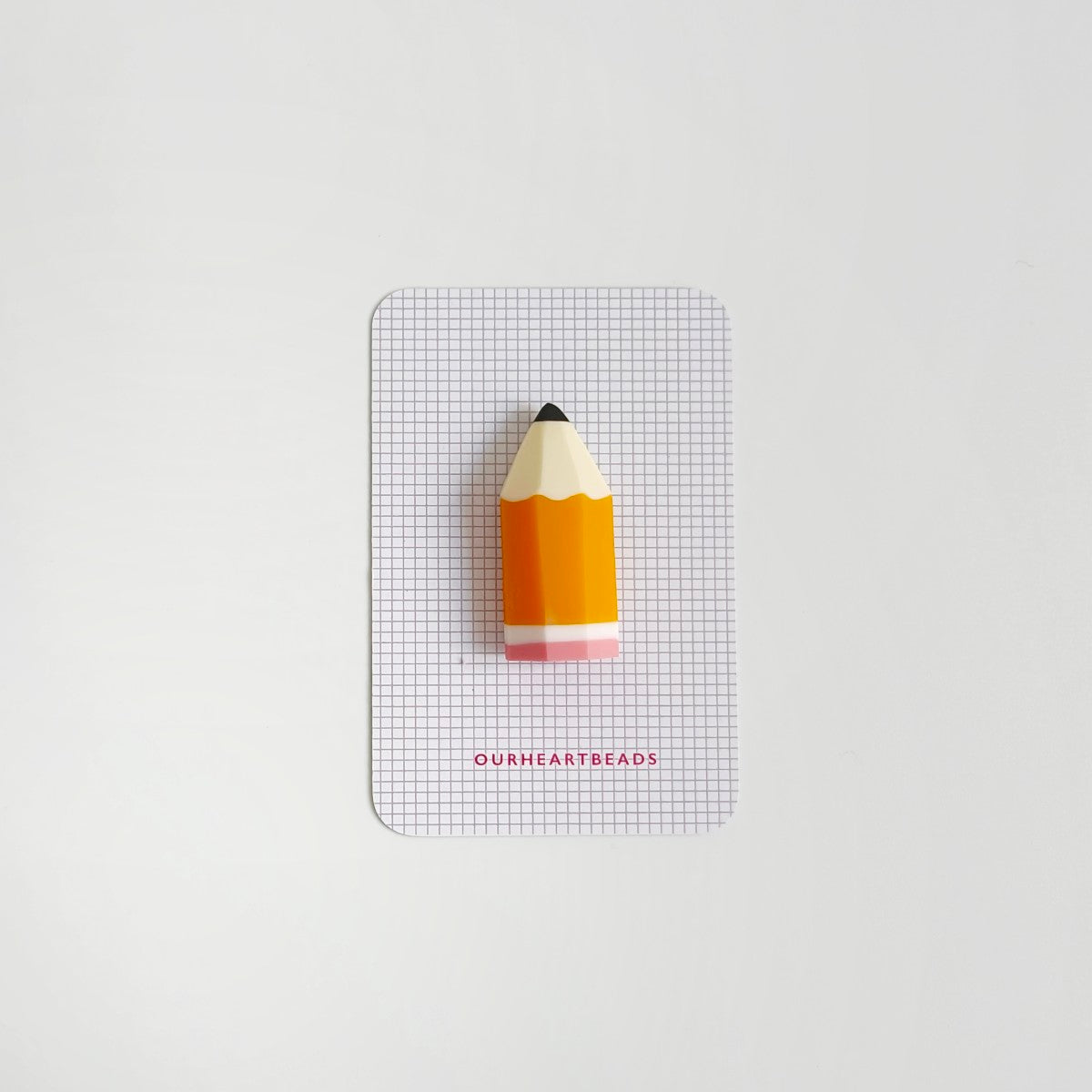 Yellow Pencil Brooch