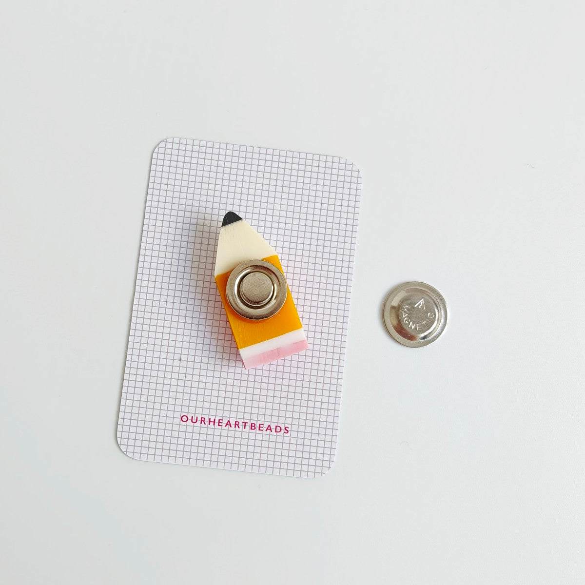 Yellow Pencil Brooch