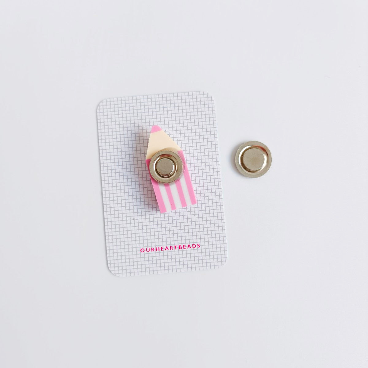 Colour Pencil Pink Brooch