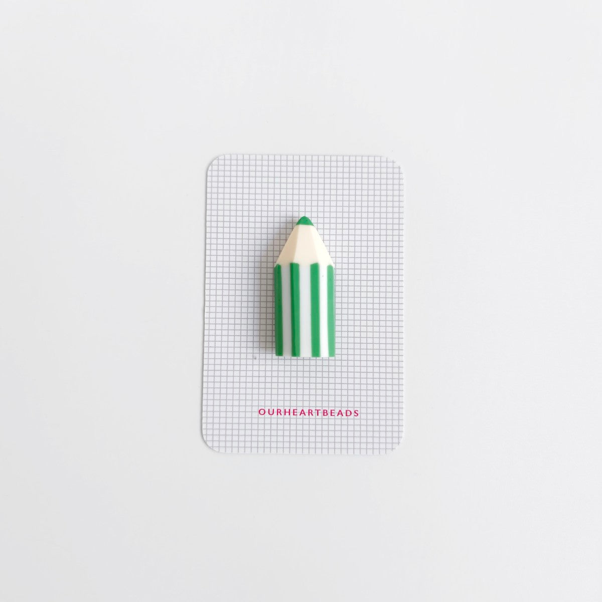 Colour Pencil Green Brooch