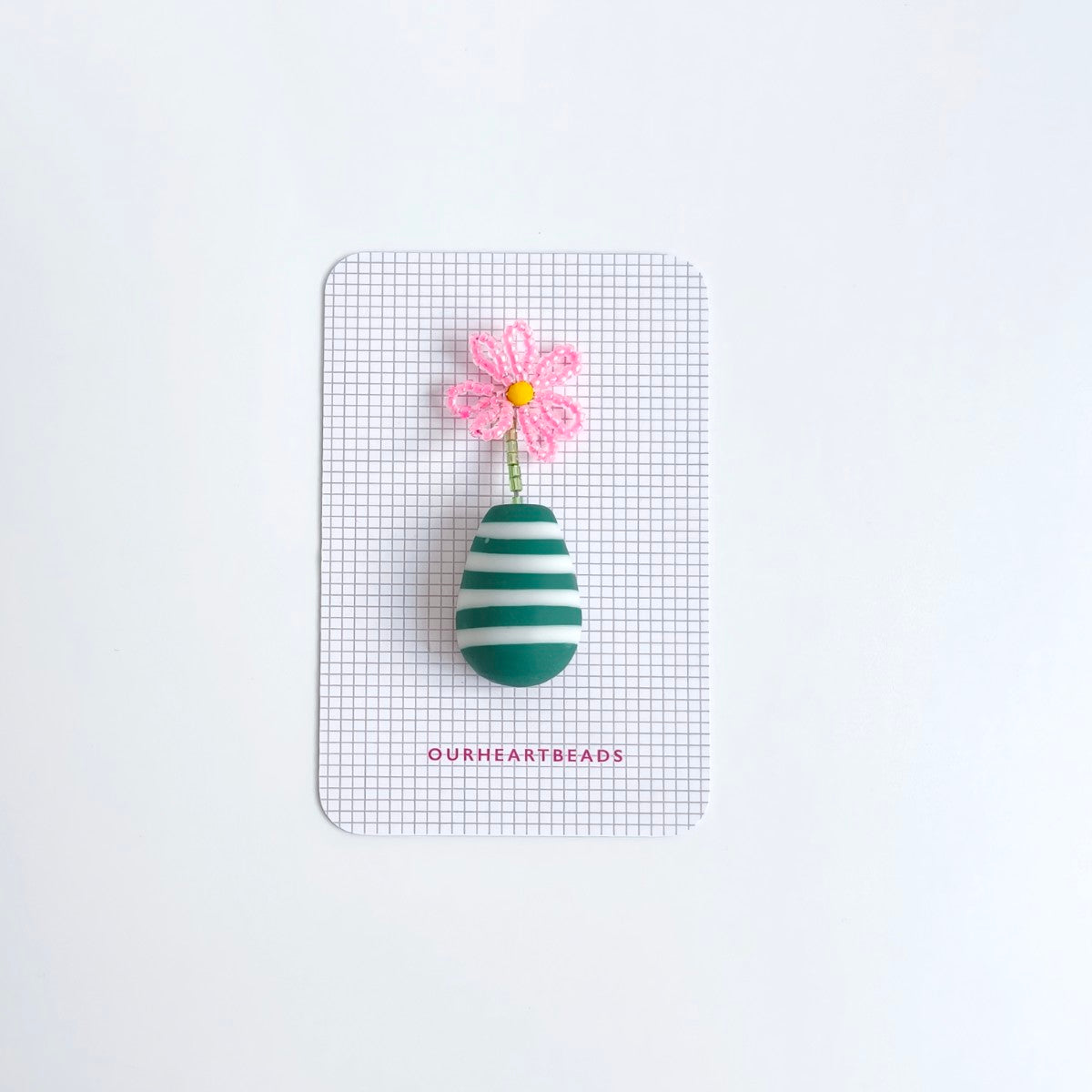 Gerbera Pink Brooch