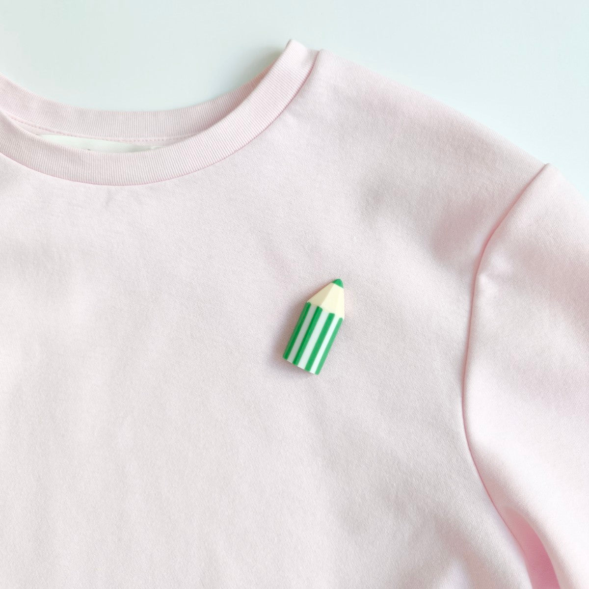 Colour Pencil Green Brooch