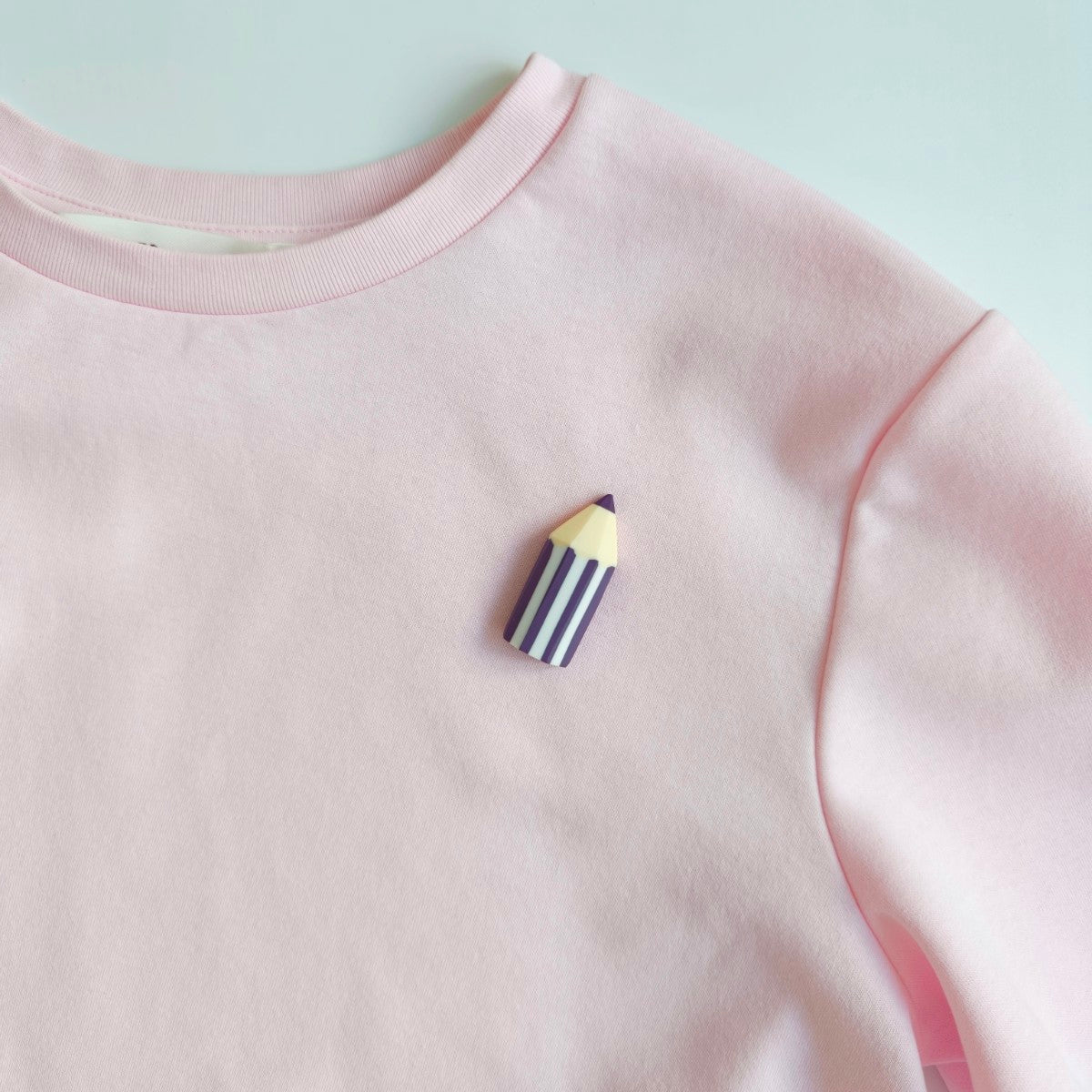 Colour Pencil Purple Brooch