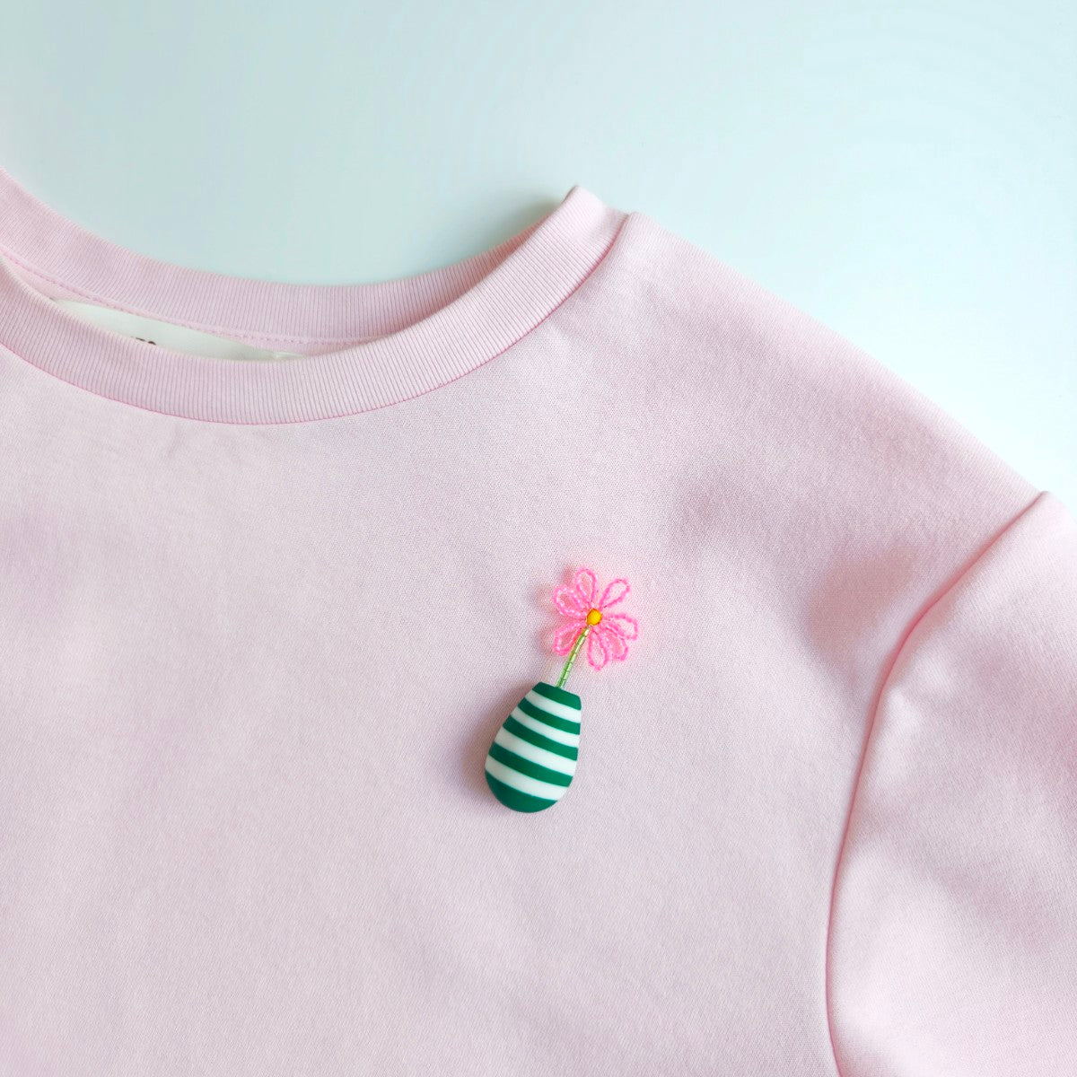 Gerbera Pink Brooch