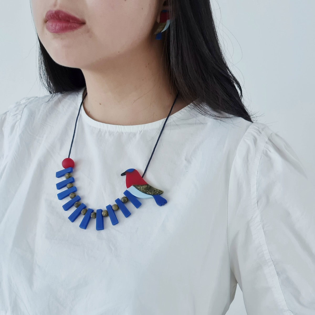 Crimson Sunbird Necklace