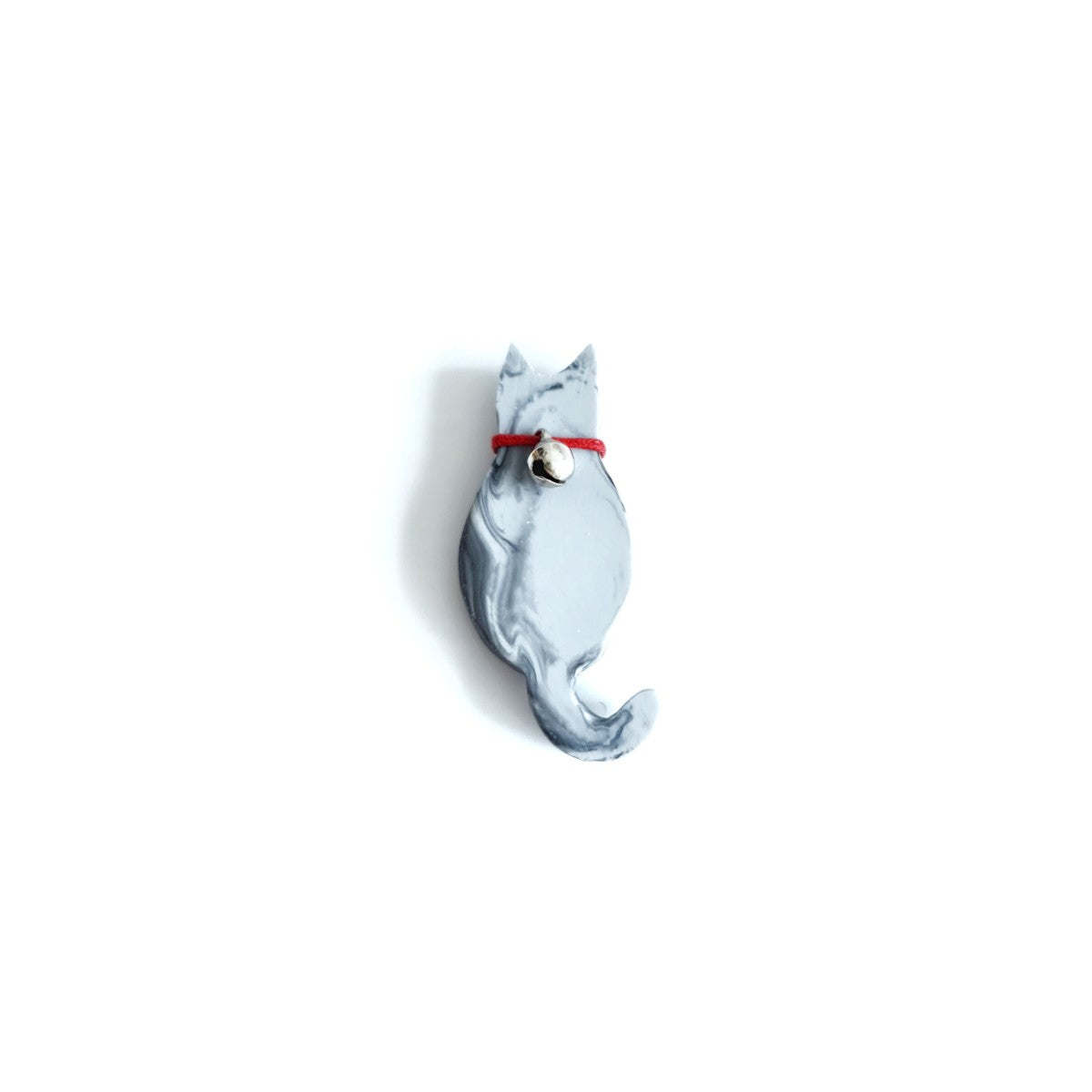 Grey Cat Brooch