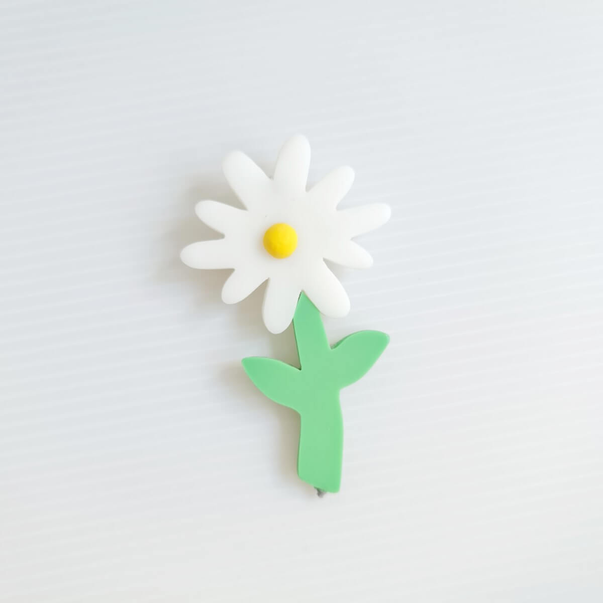 Daisy White Brooch