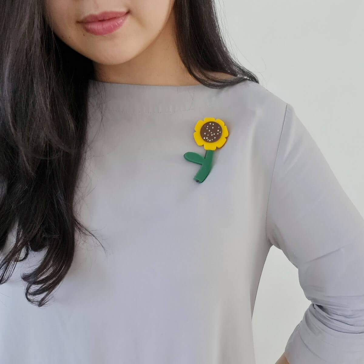 Sunflower Brooch