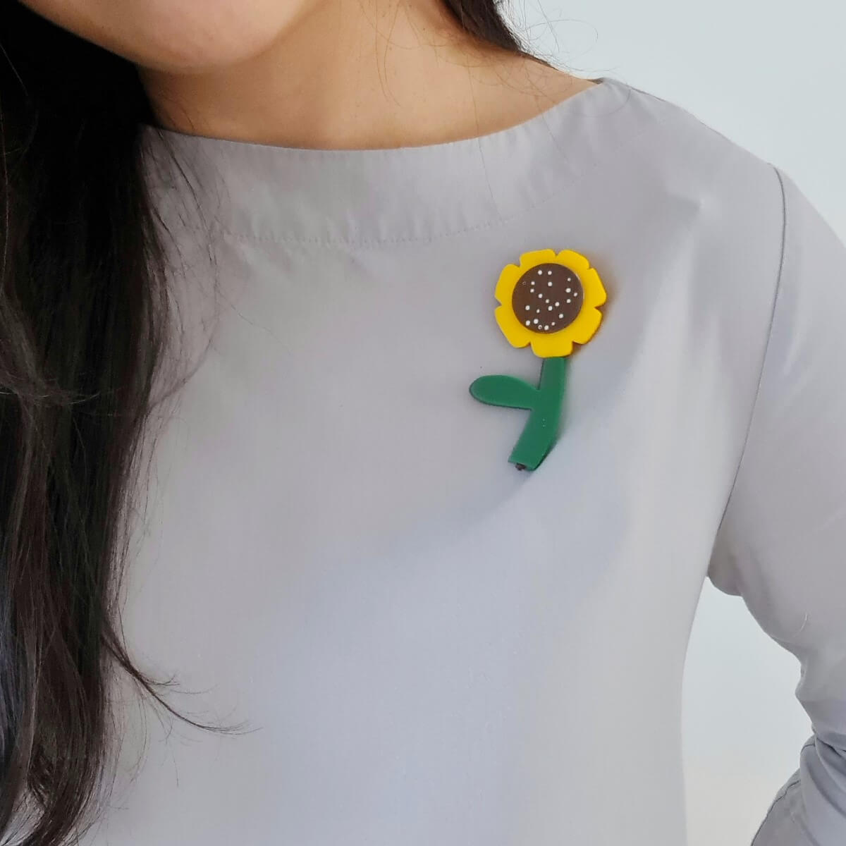 Sunflower Brooch