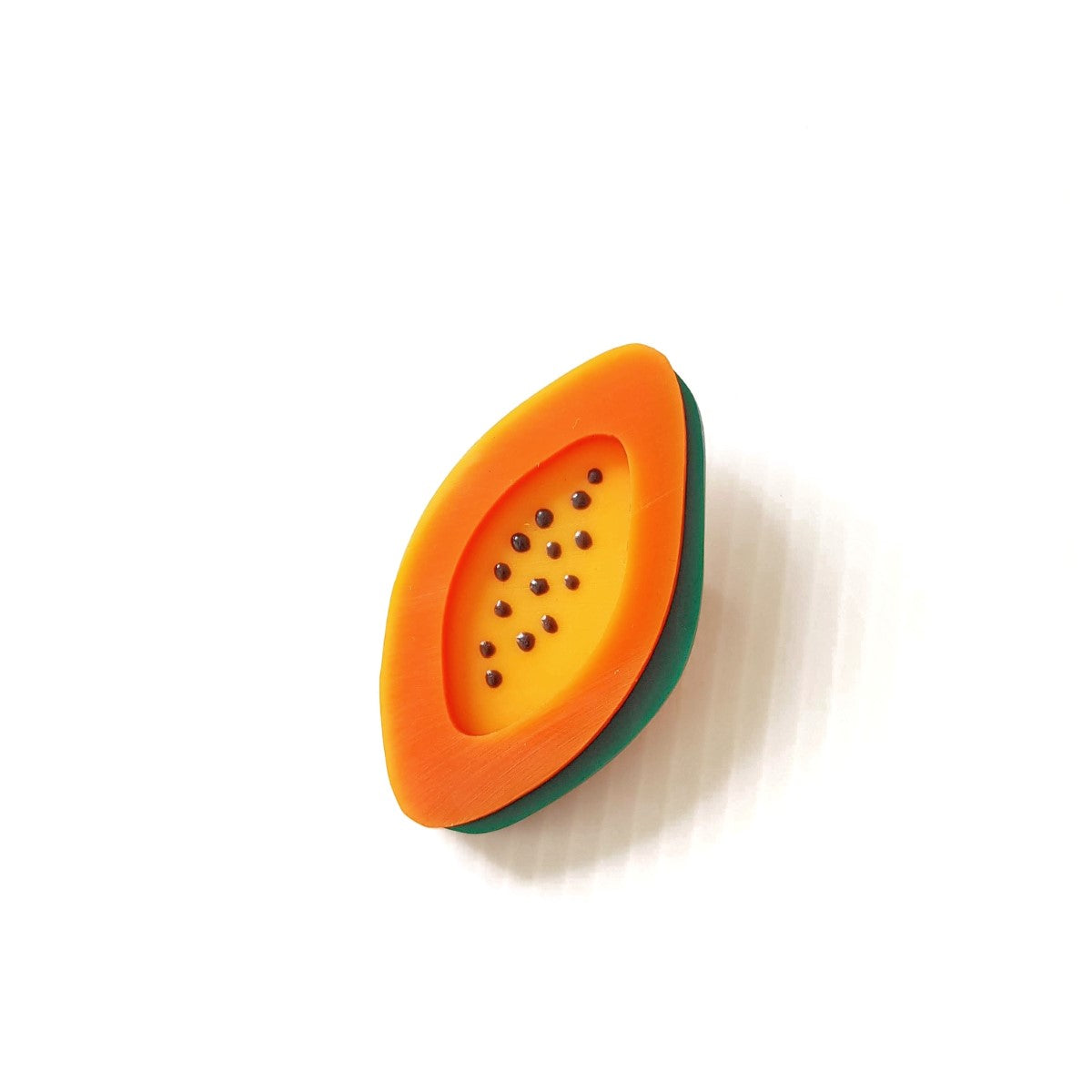 Papaya Brooch