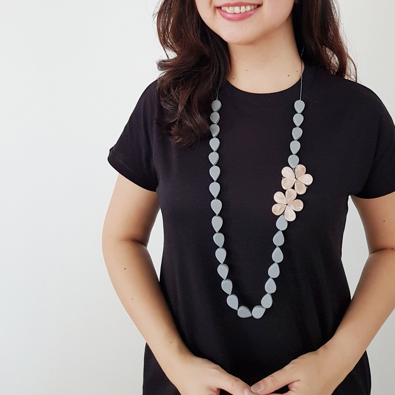 Frangipani Pink Necklace