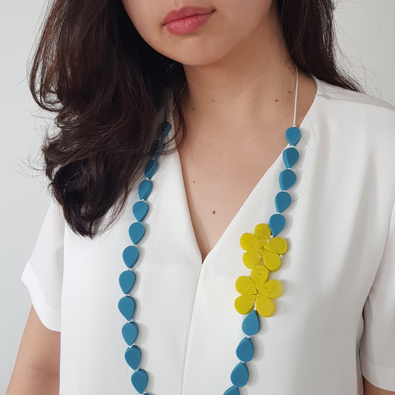 Frangipani Yellow Necklace