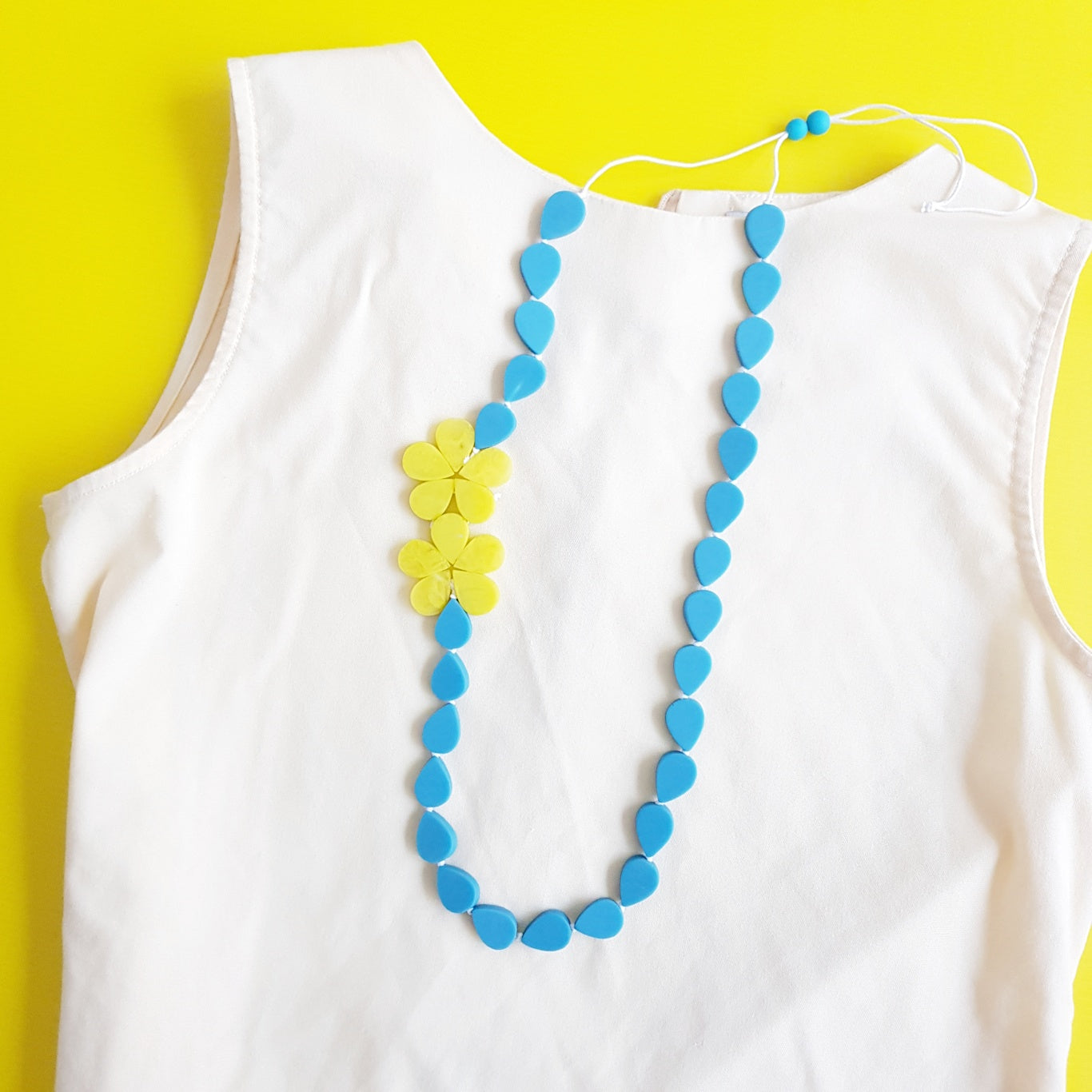 Frangipani Yellow Necklace