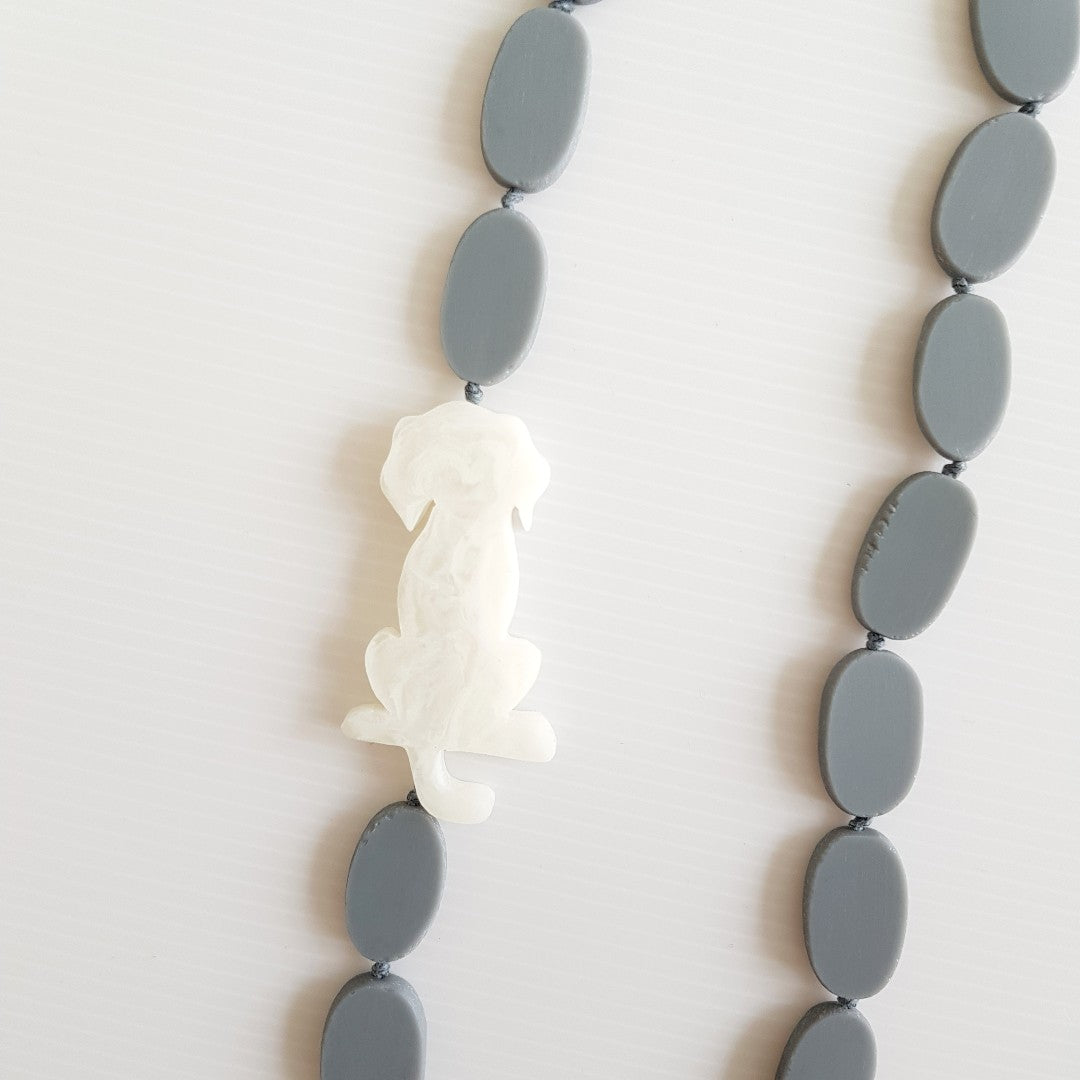 Labrador White Necklace