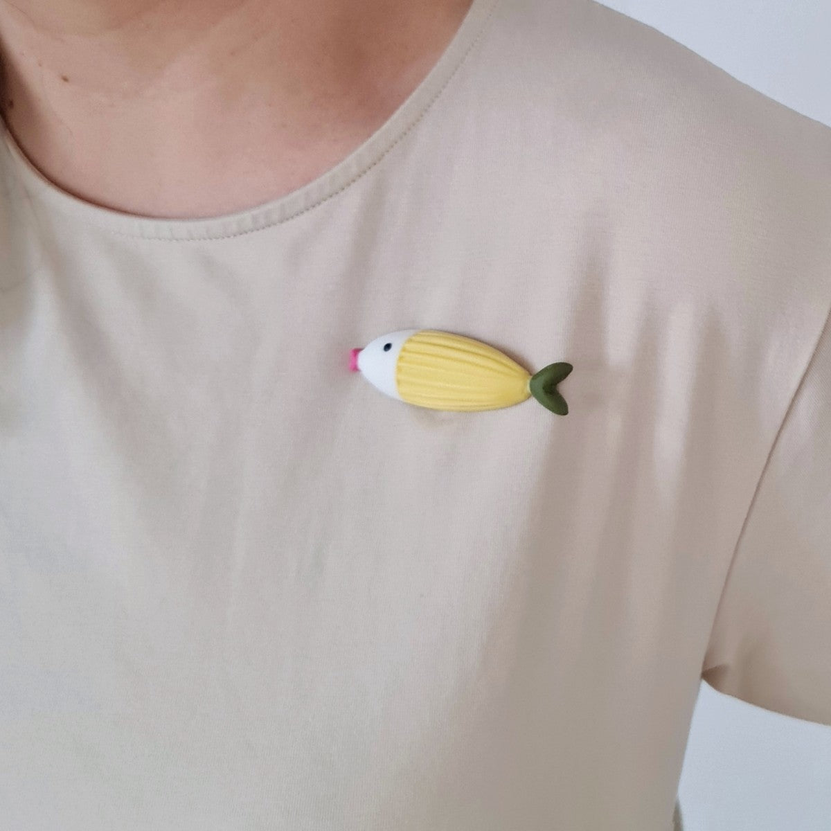 Riba Yellow Brooch