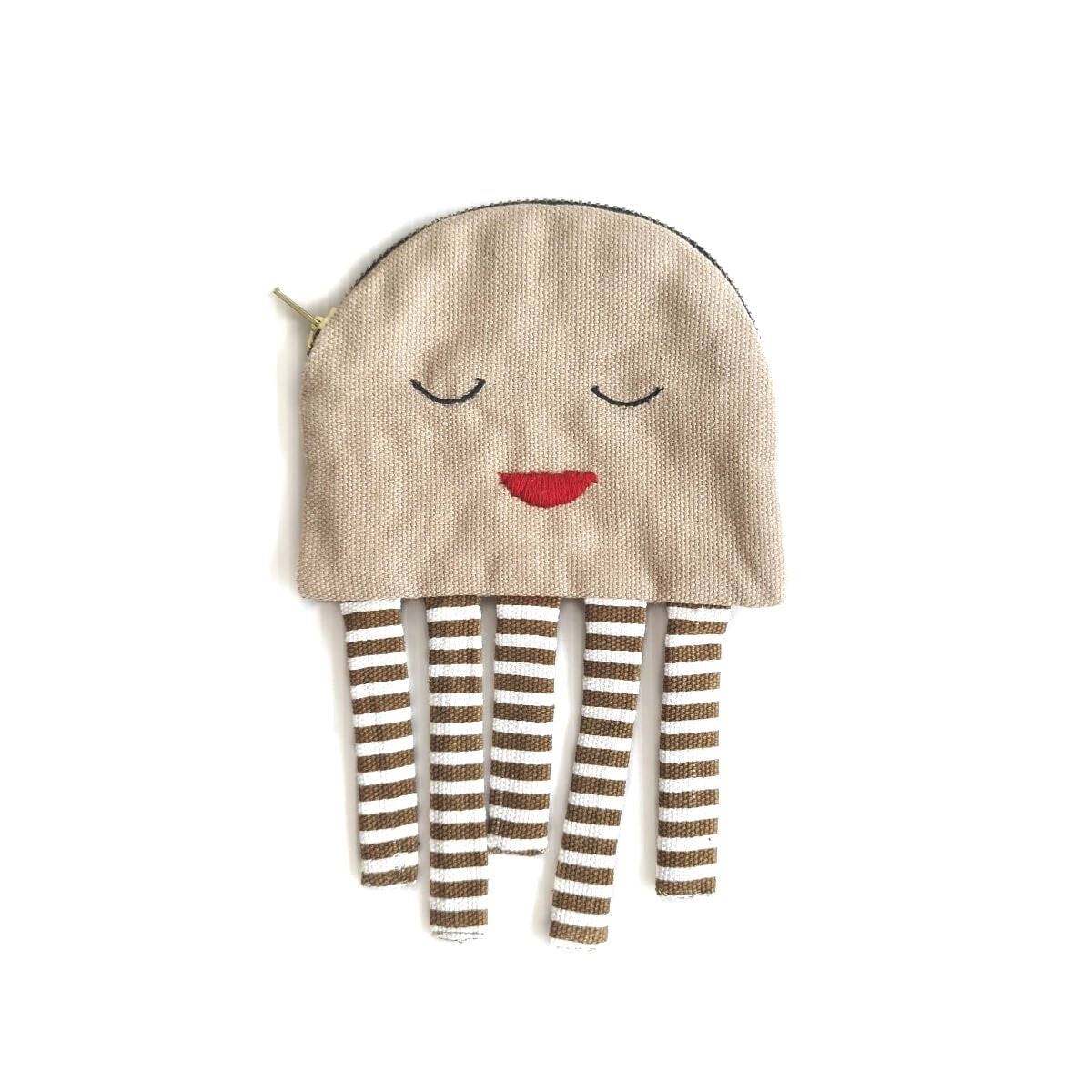 Jellyfish Khaki Pouch