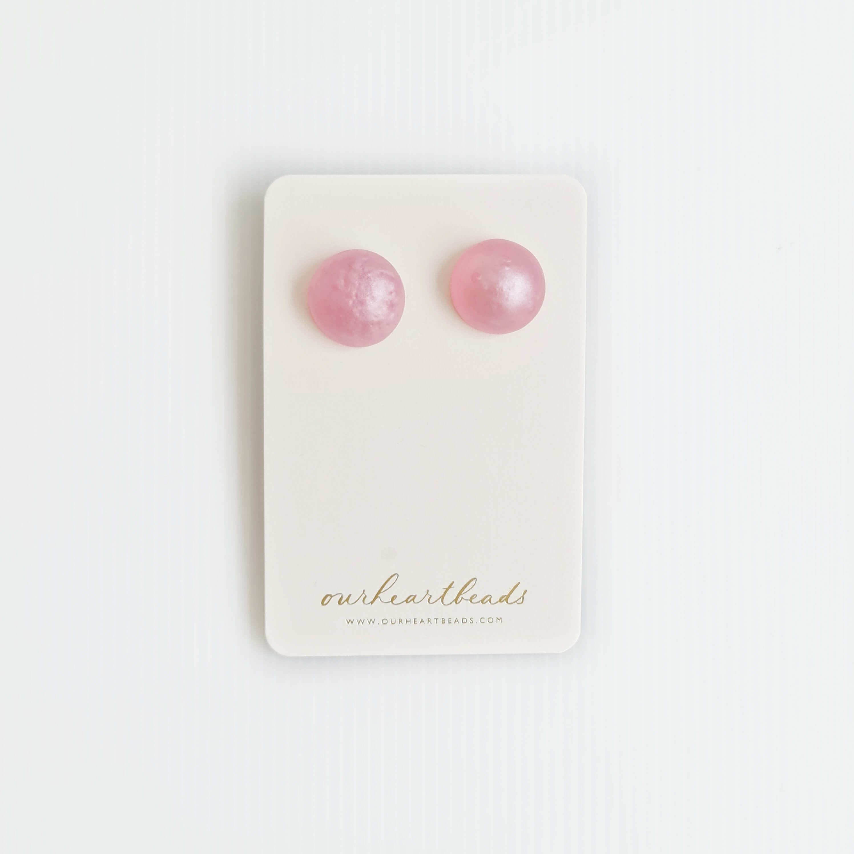 Dome Pink Studs