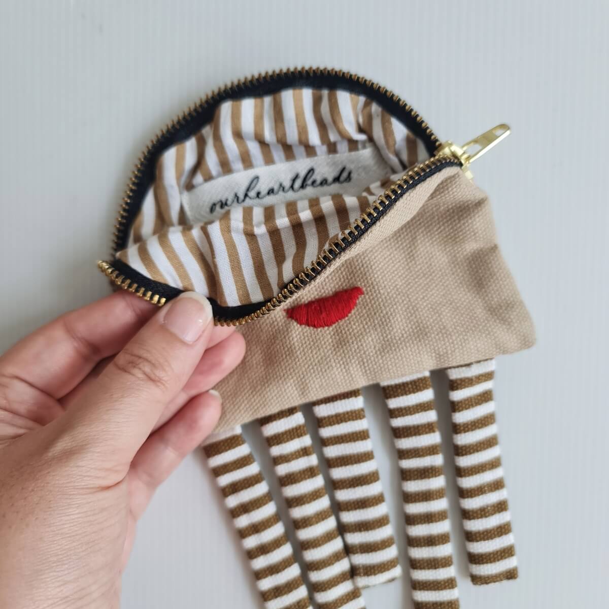 Jellyfish Khaki Pouch