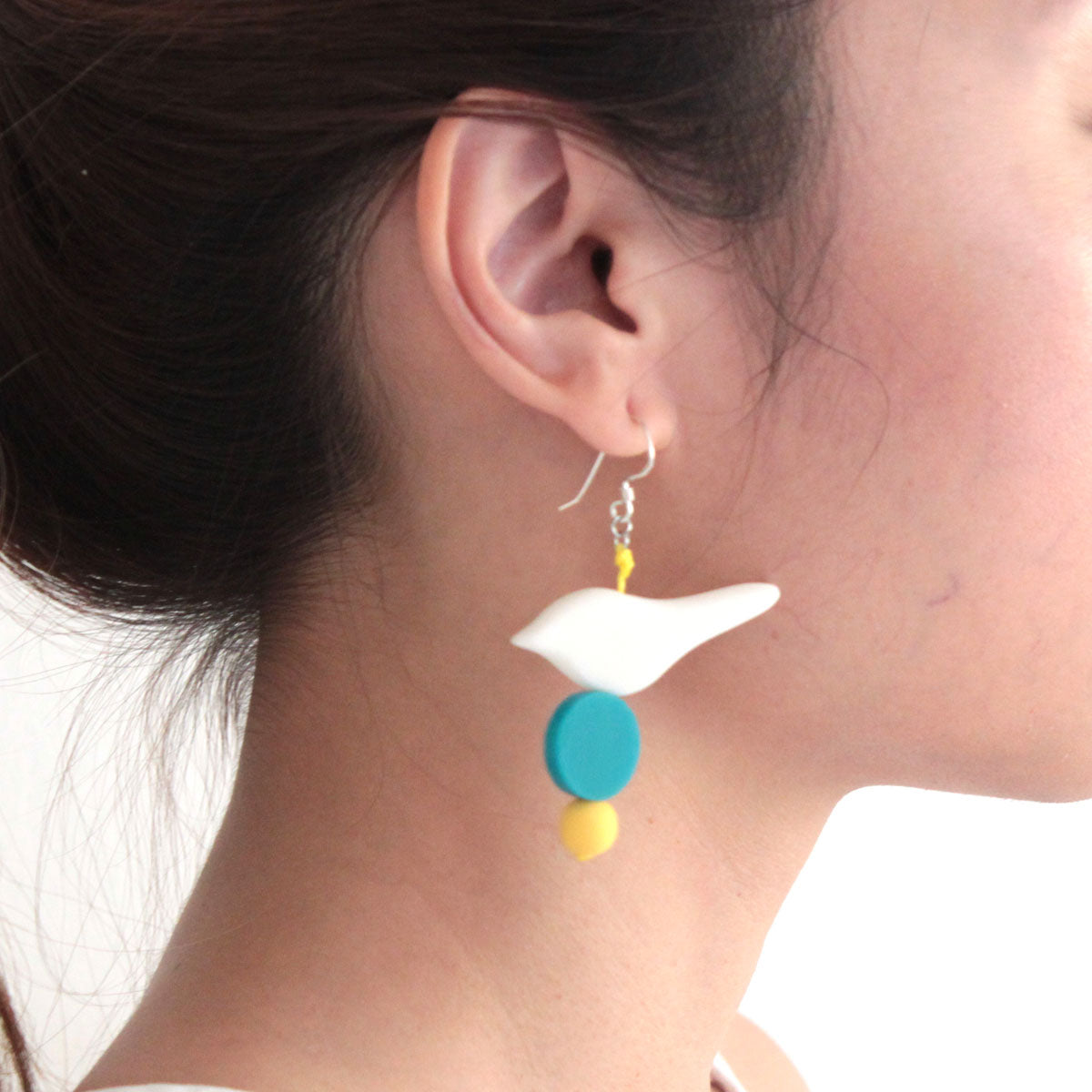 Little Birdie Earrings White