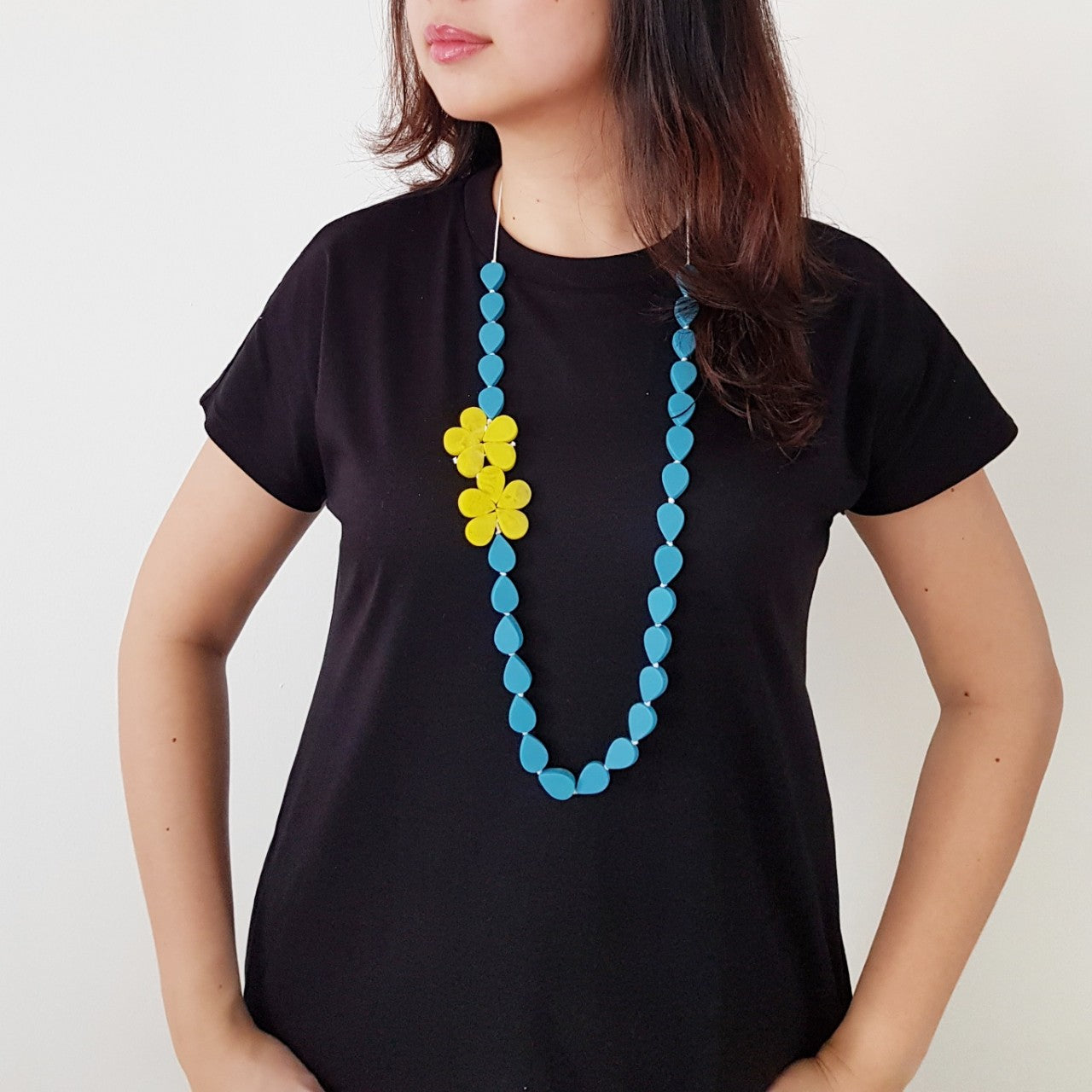 Frangipani Yellow Necklace