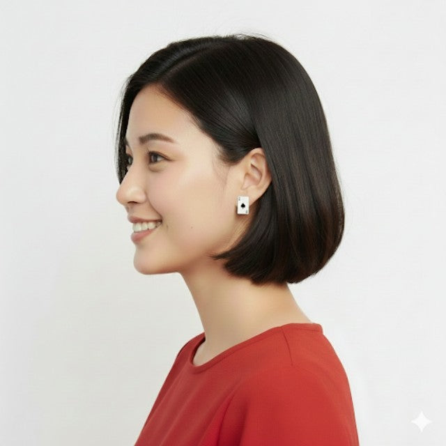 Ace of Hearts and Spades Earrings