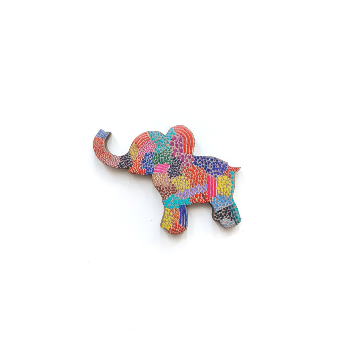 Elephant Dot Art Brooch