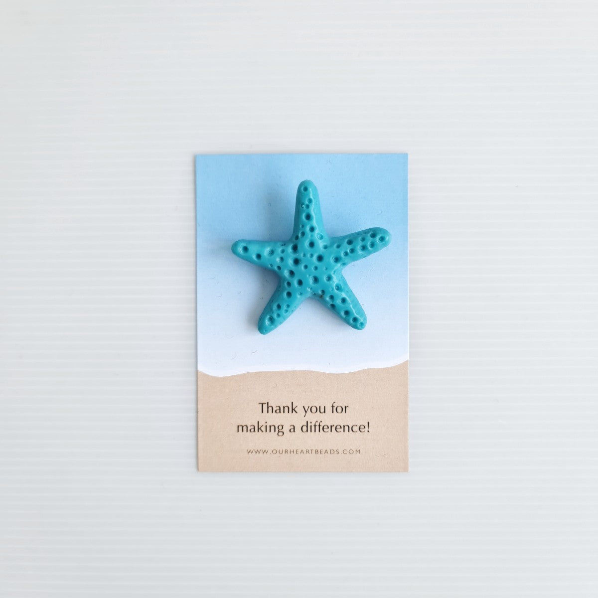 Starfish Tuquoise Brooch