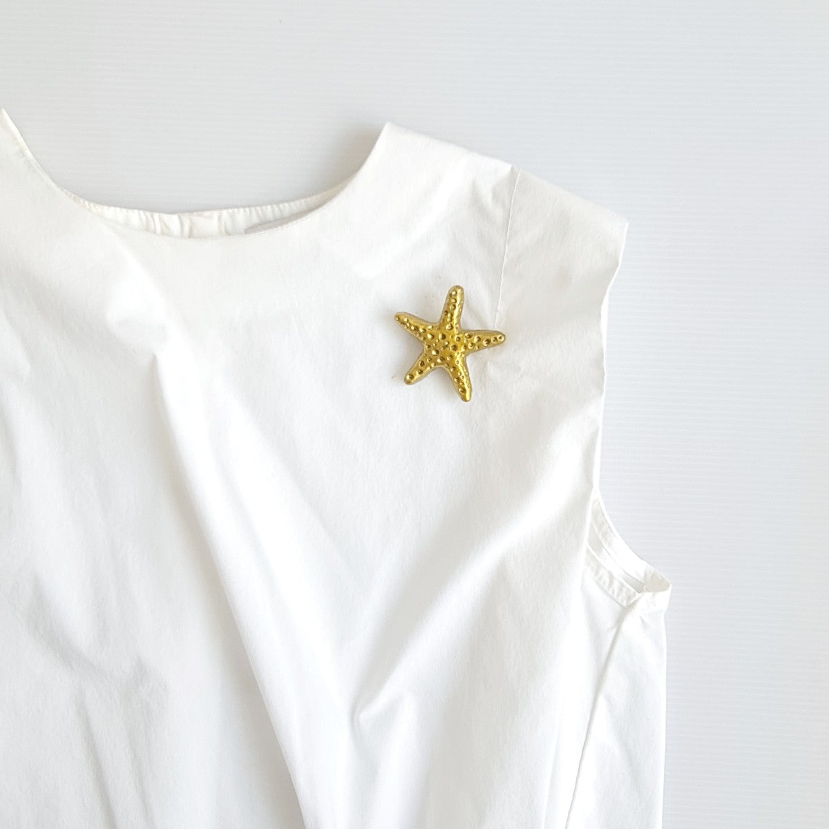 Starfish Gold Brooch