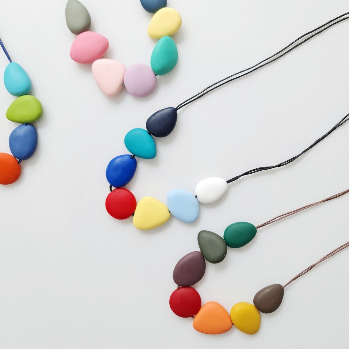 Pebbles Multicolour Summer Necklace