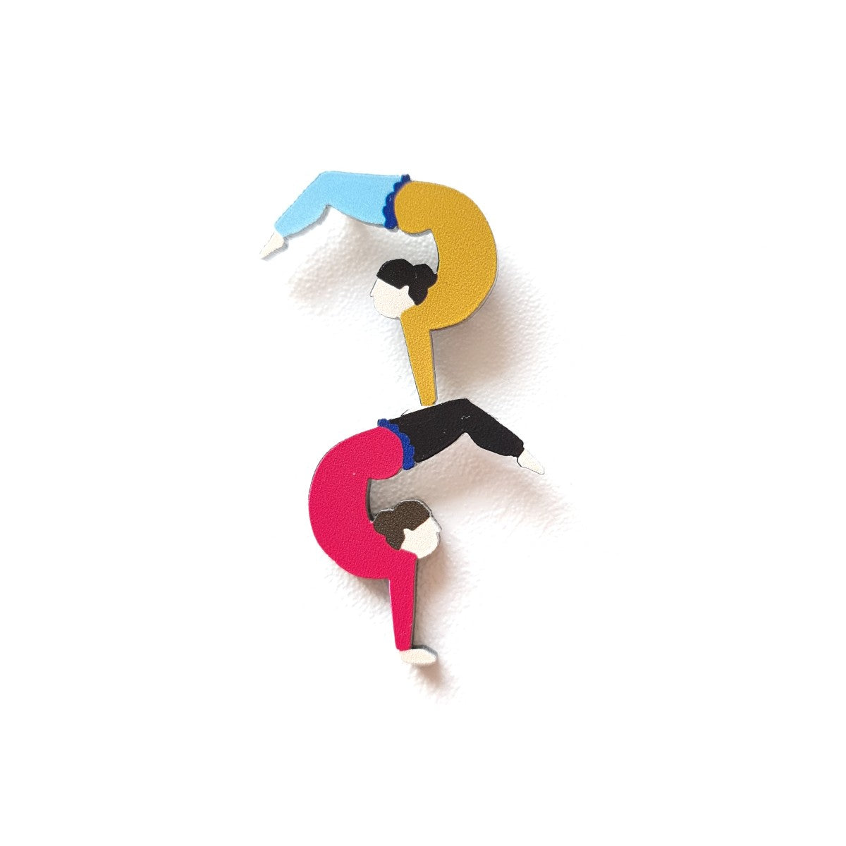 Circus Acrobats Brooch