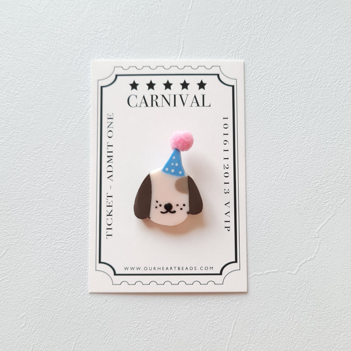 Dog Party Hat Brooch