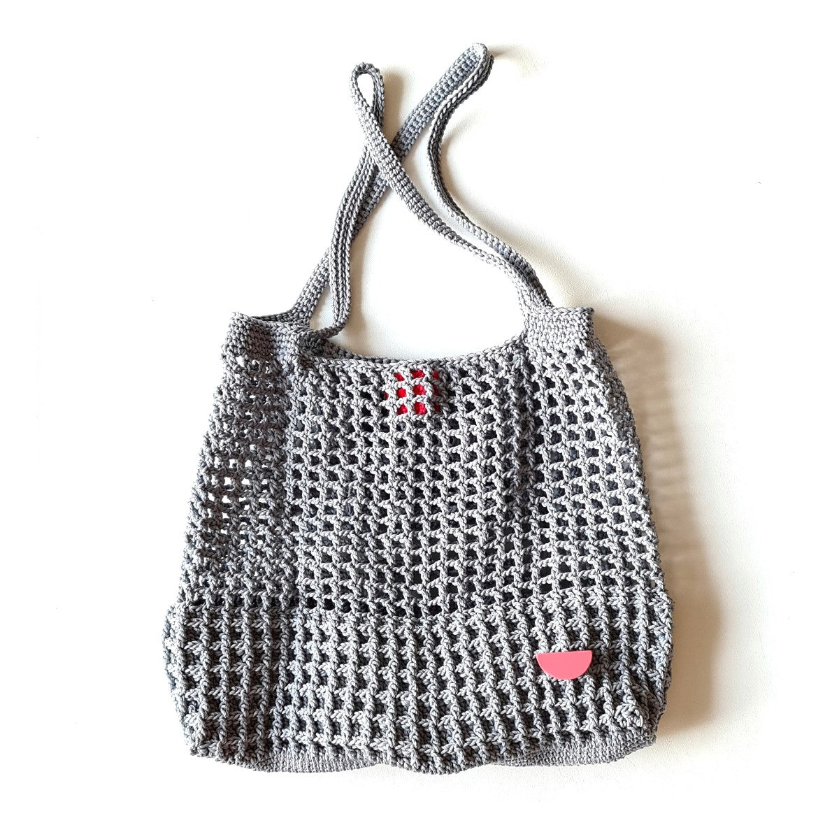 Halv Crochet Steel Grey Bag