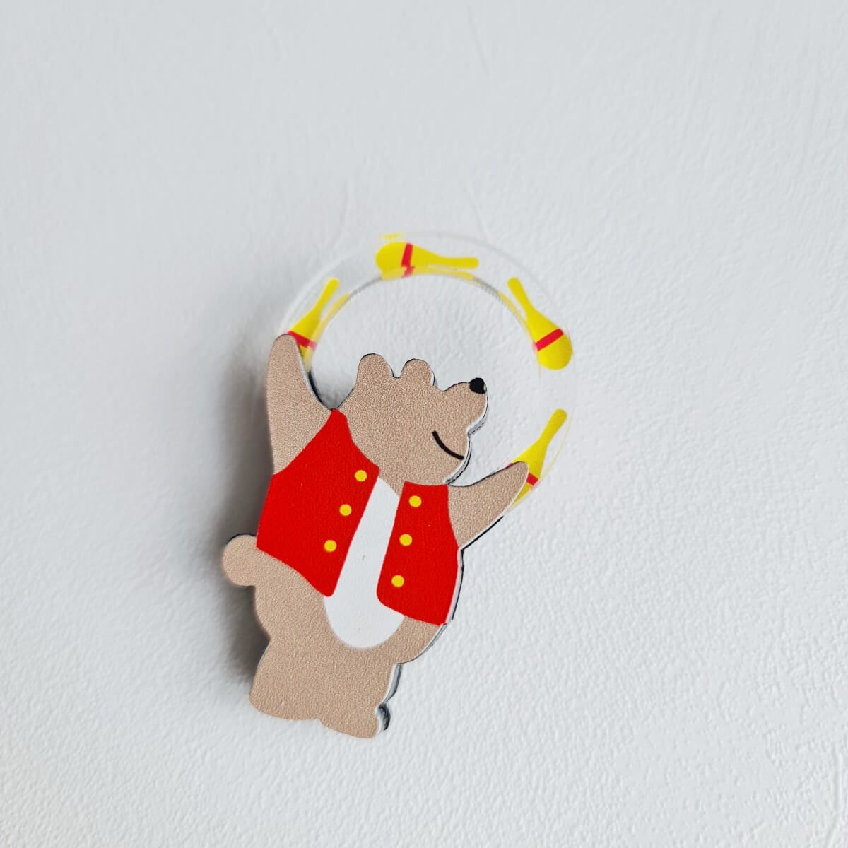 Bear Juggler Brooch