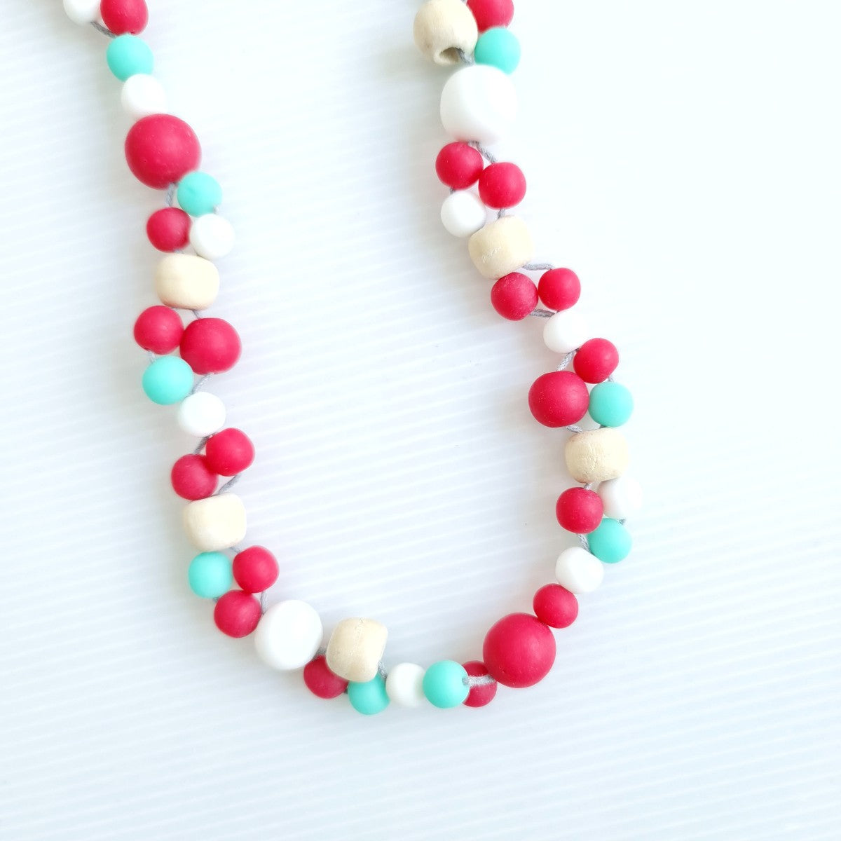 Alaia Red White Green Necklace