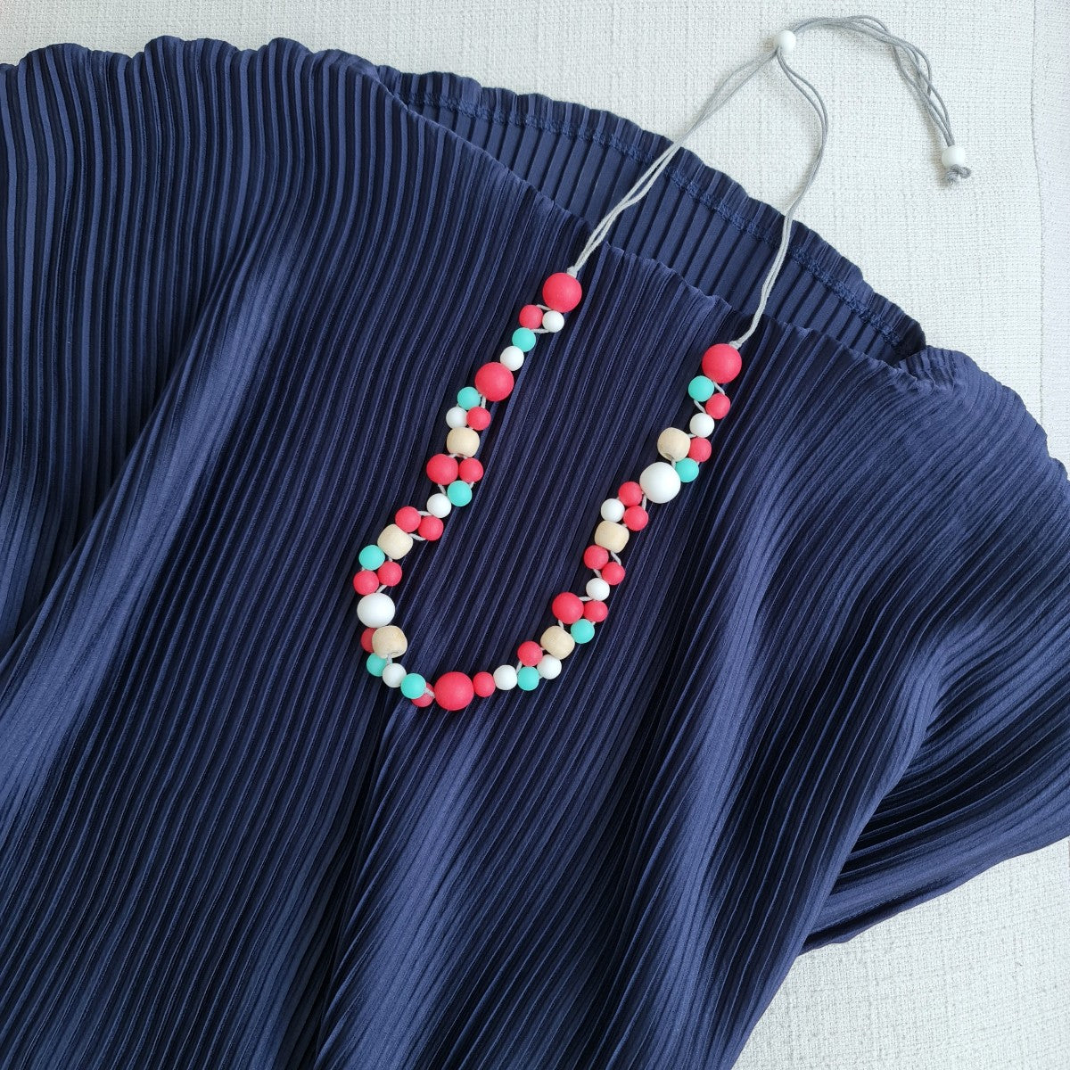 Alaia Red White Green Necklace