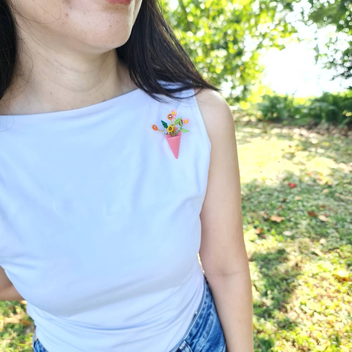 Wildflower Bouquet Brooch