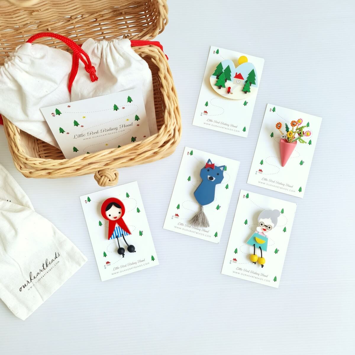 The Little Red Riding Hood Brooch Bundle (Limited Availability)