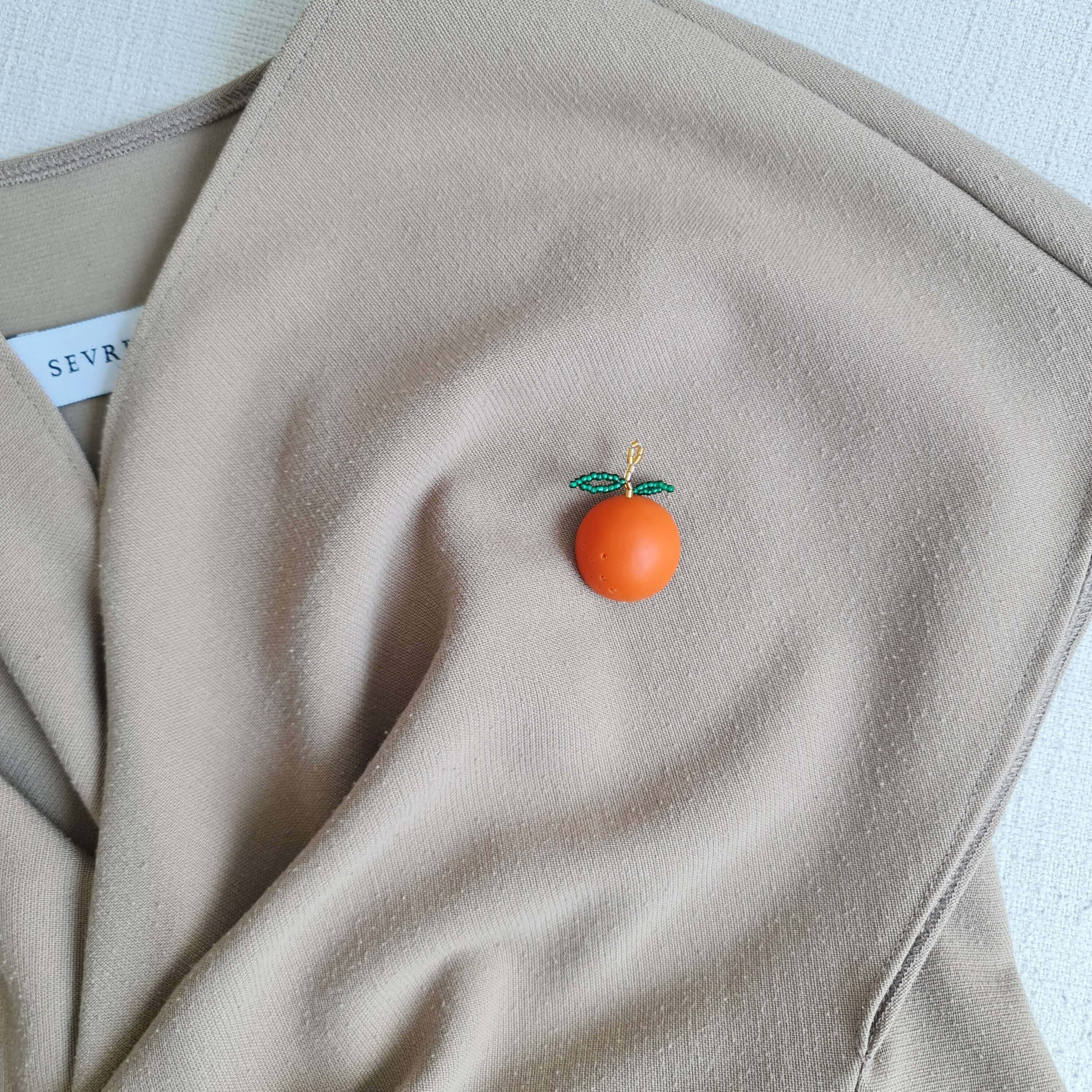 Mandarin Brooch and Earrings Bundle