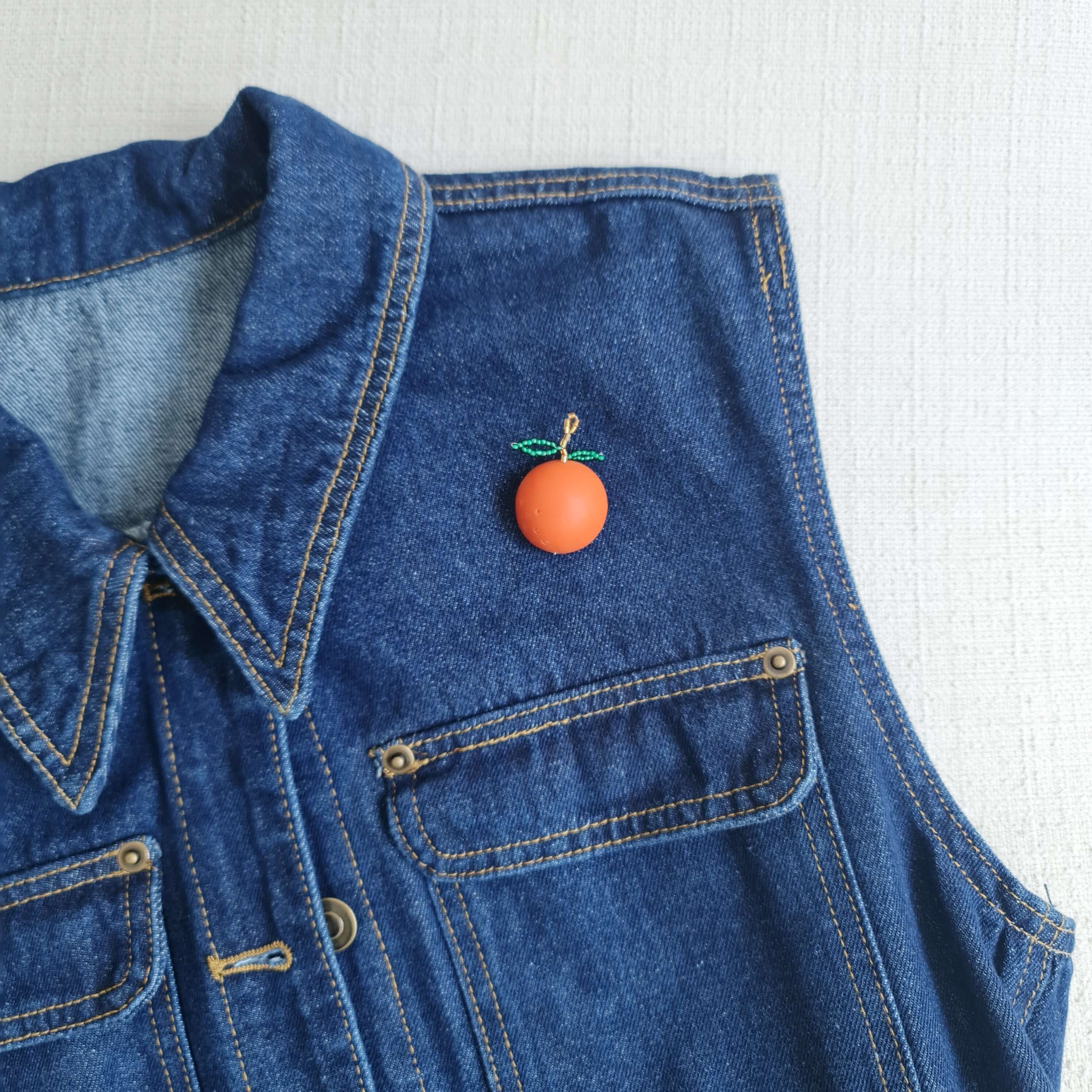 Mandarin Brooch and Earrings Bundle