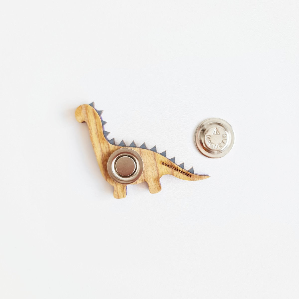 Brachiosaurus Blue Dinosaur Brooch