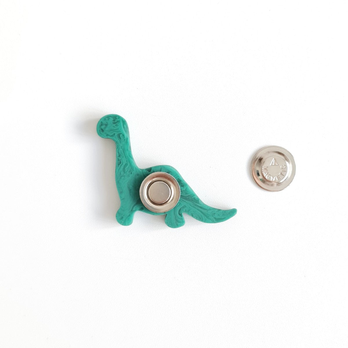 Brontosaurus Green Dinosaur Brooch