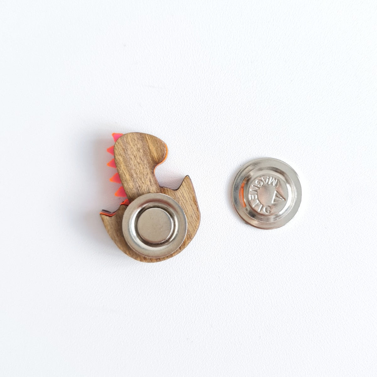 Baby Dinosaur Grey Brooch