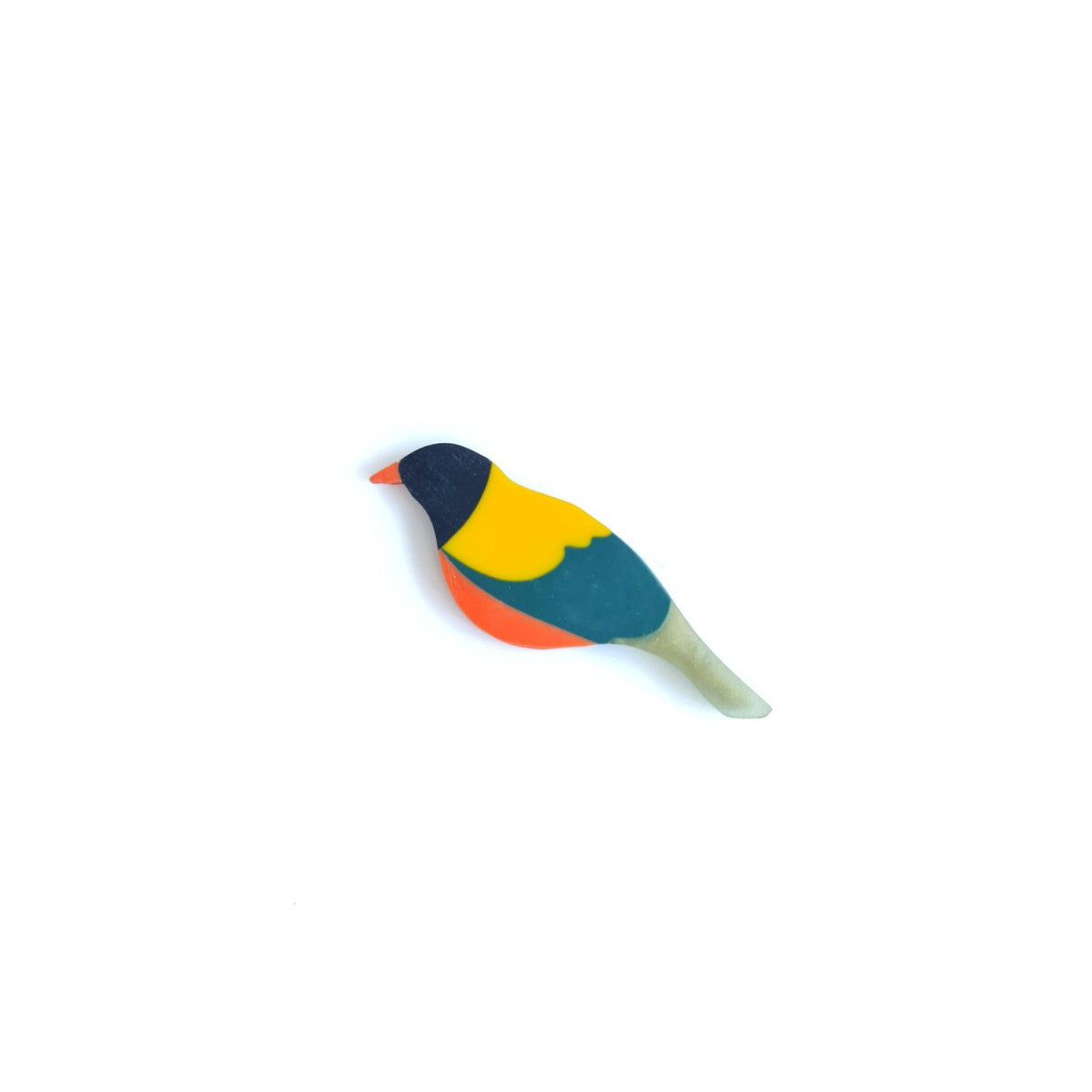 Black-naped Oriole Bird Brooch