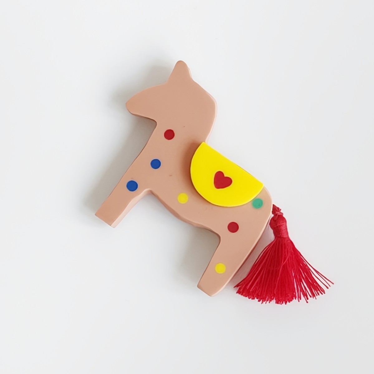 Horse Polkadot Brown Brooch